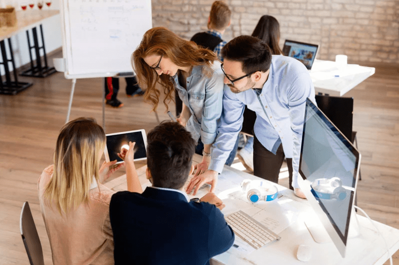 team of marketing professionals